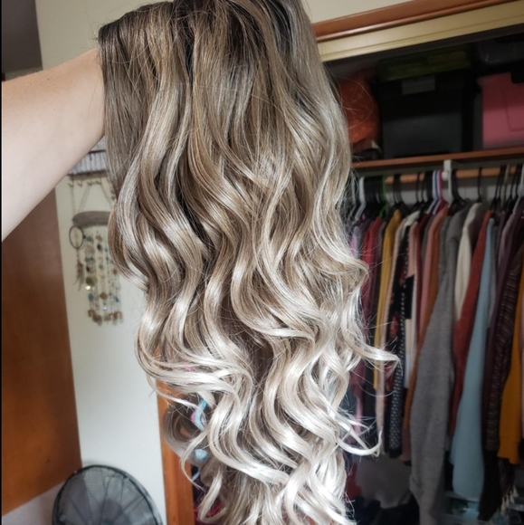 Ombre  gray wig main image 6